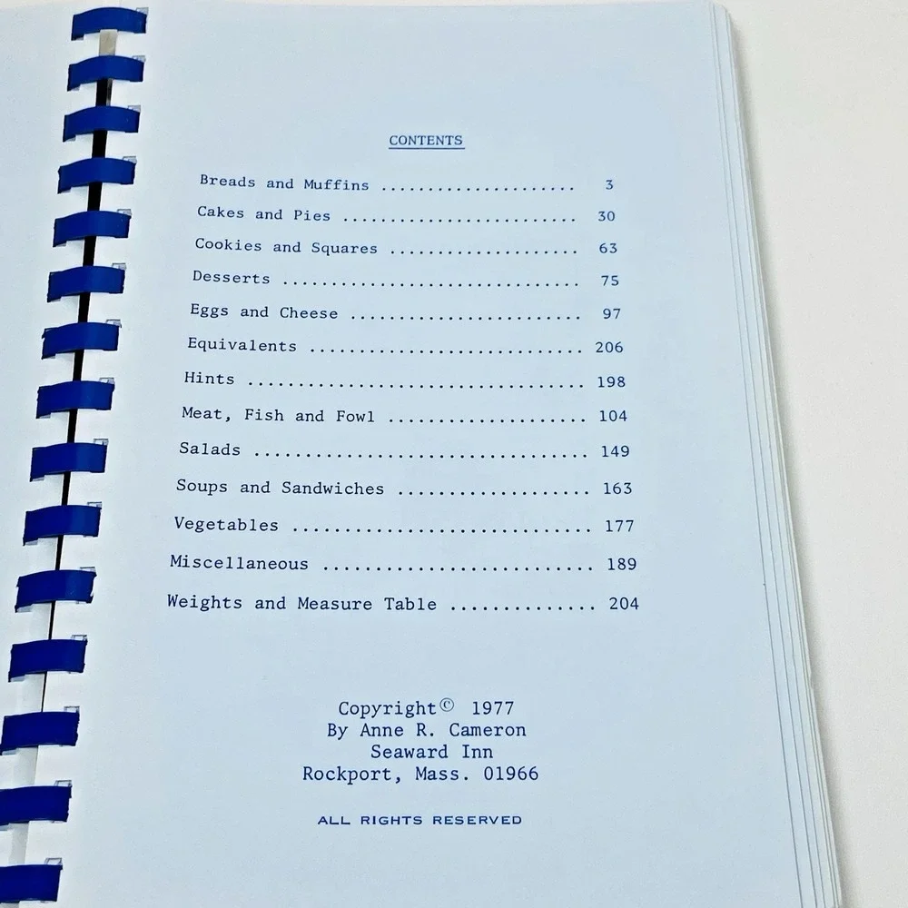 Vintage 1977 Cookbook Pierre Tells All Spiralbound Seaward Inn Recipes Cook Book